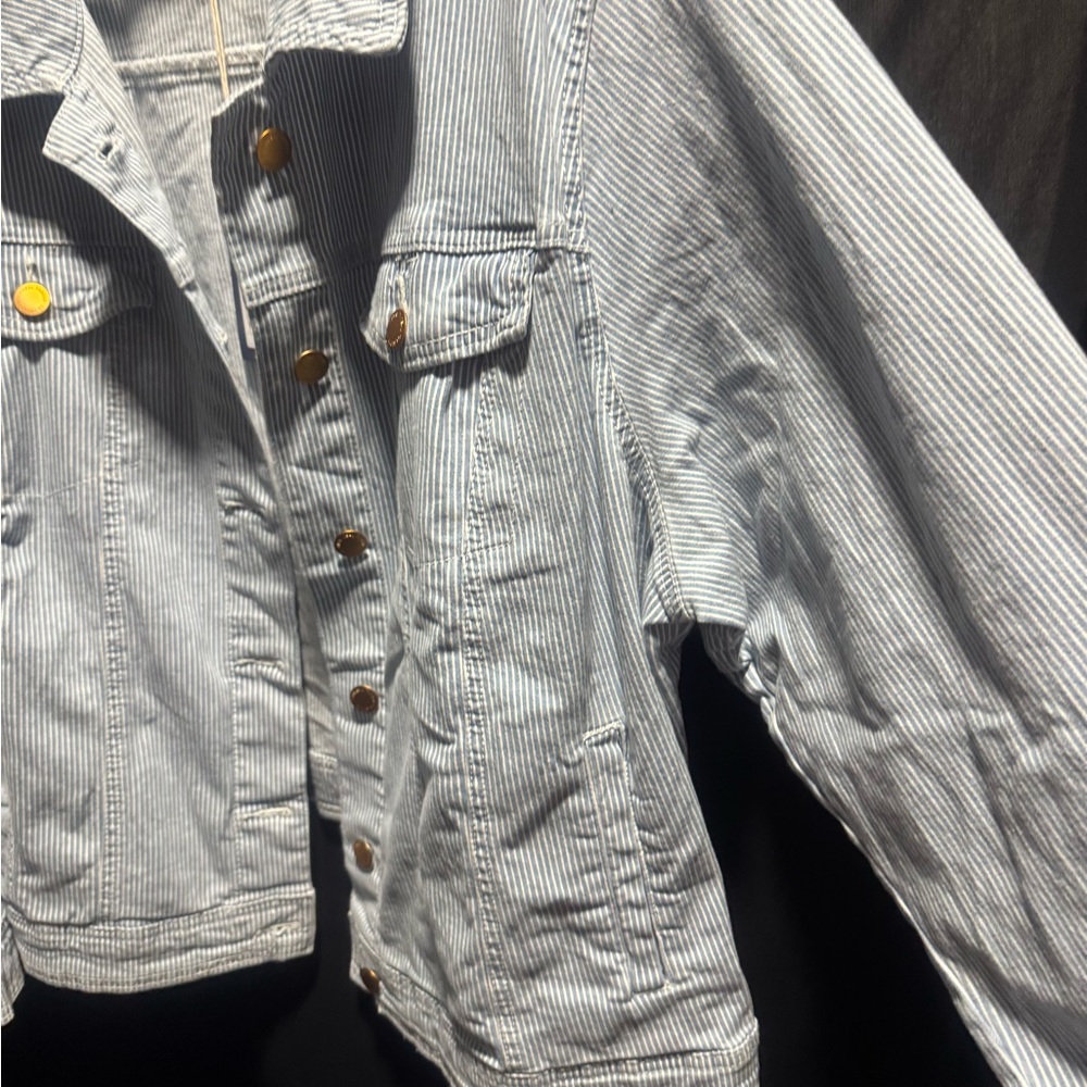 Universal Thread Blue and White Jean Jacket